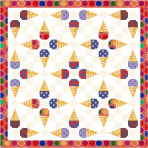 scoops and cones quilt